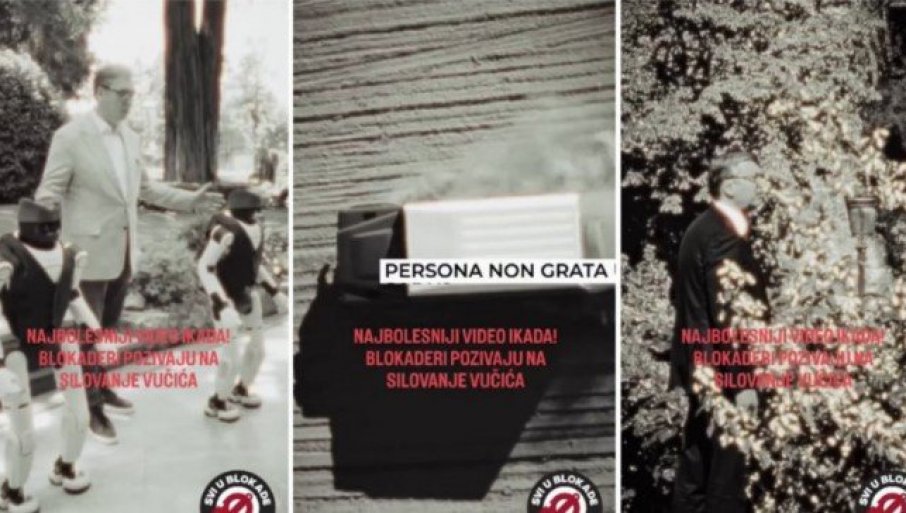 MONSTRUOZNO BOLESNA KAMPANJA BLOKADERA: Pozivaju na silovanje Vučića dok vrše otvorenu tiraniju i linč svakog ko misli drugačije (VIDEO)