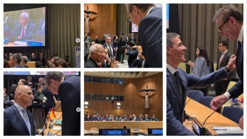 VUČIĆ IZ NJUJORKA: U vremenu globalnih izazova nepohodno čuvati prostor za dijalog i saradnju (FOTO)