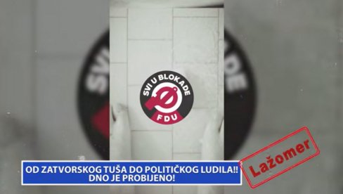 OD ZATVORSKOG TUŠA DO POLITIČKOG LUDILA: Dno je probijeno (VIDEO)