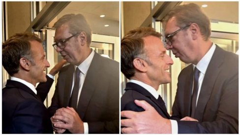 VUČIĆ SA MAKRONOM U NJUJORKU: Neki od najboljih razgovora dogode se sasvim slučajno (FOTO)