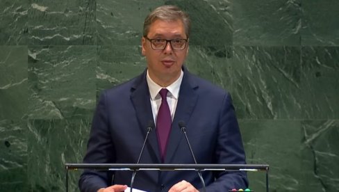 GOVOR KOJI NACIJA ČEKA: Predsednik Vučić danas se obraća na Generalnoj skupštini UN u NJujorku