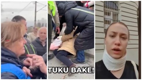 BEZ TRUNKE STIDA POKAZUJU ŠTA IM JE POLITIKA: Blokaderi pribegavaju nasilju nad ženama, majkama, sestrama... (UZNEMIRUJUĆI VIDEO)