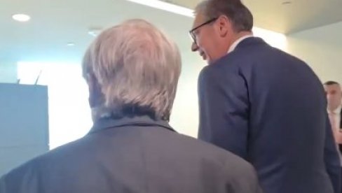 RAZGOVOR O SITUACIJI NA KIM, REZOLUCIJI 1244 Vučić oči u oči sa generalnim sekretarom UN Antoniom Guterešom (VIDEO)