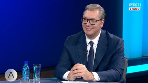 VERNO, ČASNO I POŠTENO SAM SLUŽIO SVOJOJ OTADŽBINI Vučić gost RTS-a: Predsednik o svim važnim i aktuelnim temama