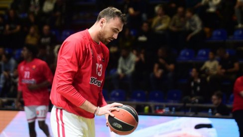 Nikola Milutinov mora na pauzu zbog povrede, preskočiće nekoliko utakmica