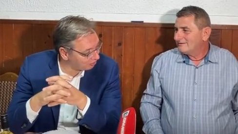 VUČIĆ: Morao sam da probam rakiju „Krševaču“ kod druga Balanovića