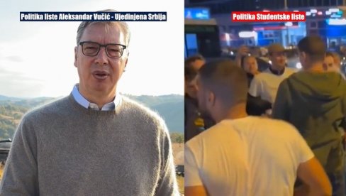 S JEDNE STRANE NASILJE, SA DRUGE UJEDINJENA SRBIJA: I dok blokaderi propagiraju mržnju, Vučić poručuje mi u njima ne vidimo neprijatelje