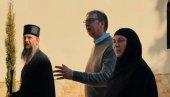 MESTO GDE TIŠINA GOVORI: Vučić obišao manastir Vratna (VIDEO)