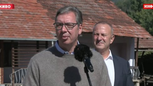 NASTAVAK BITKE ZA SRBIJU: Vučić sa narodom u Donjoj Kamenici