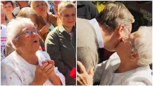 PORODICA JE SVETINJA Starija gospođa se obratila Vučiću dirljivim rečima, evo šta mu je poručila (VIDEO)