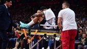 Arena je zamenela! Muk - pogledajte tešku povredu DŽejmsa! Najbolji strelac EL iznet sa parketa (VIDEO)