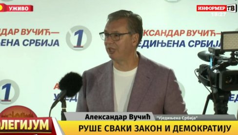 NEMA DEMOKRATIJE? NE DOZVOLJAVATE DRUGAČIJE MIŠLJENJE Vučić: Jedan krvnički udara pesnicom u glavu žena koja mu ništa nije učinila