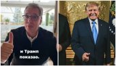 ŽIVELA SRBIJA! Vučić: Baš ovako kako je i Tramp pokazao!