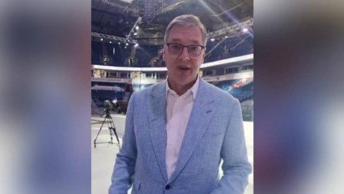 VUČIĆ U BG ARENI: Uputio posebnu poruku i pozvao sve na skup u 18 sati!
