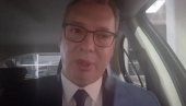 VUČIĆ SE OBRATIO IZ ŠKODE ISPRED ARENE: Imam ogromnu tremu! Idemo da ih pobedimo! (VIDEO)