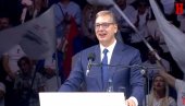 VUČIĆ U ARENI O OBILASKU SRBIJE: Moje srce je ispunjeno radošću što vidim našu lepu Srbiju