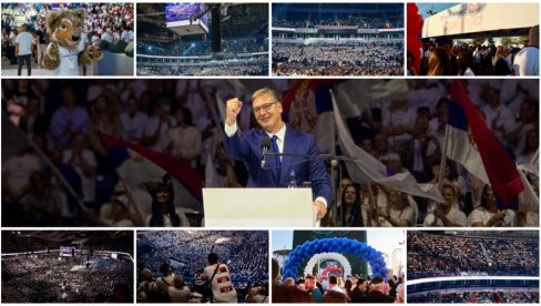 VELIKI SKUP LISTE ALEKSANDAR VUČIĆ - UJEDINJENA SRBIJA: Vučić poslao jasnu poruku: Nemamo ni sekund za odmor (FOTO/VIDEO)