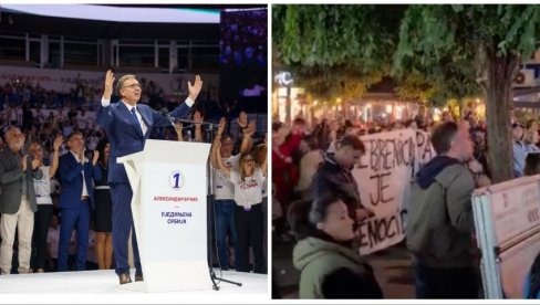 DVE SLIKE SRBIJE: Vučić ujedinjuje narod, a Srdanović i Studentska lista kažu da su Srbi genocidan narod