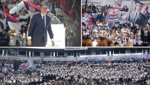 ПЕТ КЉУЧНИХ ПОРУКА ВУЧИЋЕВОГ ПЛАНА ЗА СРБИЈУ: У Арени најављен нови економски замах наше земље!