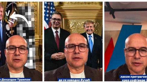 NE VERUJTE U OBMANE BLOKADERA NA DRUŠTVENIM MREŽAMA: Vučević raskrinkao blokadersku laž o Trampu od kartona (VIDEO)