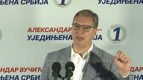 TRAMP, PUTIN, MODI I SI PODRŽAVAJU POLITIKU KOJU VODIM: Vučić poručio da će pobeda Ujedinjene Srbije biti ubedljivija nego ikad