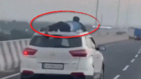 Policajac skočio na krov auta švercera - vozili ga 40 km i onda su ih uhvatili (VIDEO)
