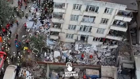 URUŠILA SE VIŠESPRATNICA, LJUDI ZATRPANI POD TONAMA BETONA: Drama u Istanbulu, spasioci u trci sa vremenom (VIDEO)
