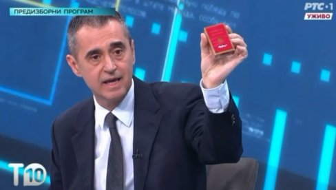 SKANDAL! Nikezić mahao cigaretama tokom debate, voditeljka ga prekinula: Nemojte da reklamirate cigarete (VIDEO)