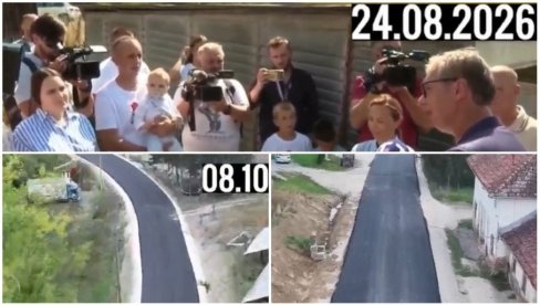 VUČIĆ ISPUNIO OBEĆANJE: Novi put stigao u Vranovinu (VIDEO)