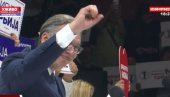 VUČIĆ U KRAGUJEVCU: Ovakvu atmosferu za 33 godine nisam doživeo!