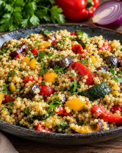 POSNA SALATA: Od prosa i pečenog povrća