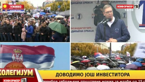 SNAŽNE PORUKE VUČIĆA IZ ZRENJANINA: Hoću da se vi pitate, da građani odlučuju, a ne plenumi i ne stranci!