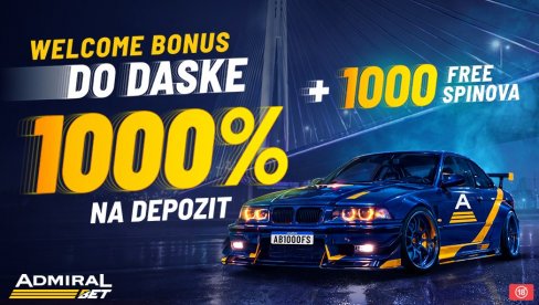 REGISTRUJTE SE I DAJTE GAS: 1.000% bonusa i 1.000 besplatnih spinova