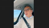 IZ VUČIĆEVOG HELIKOPTERA: Vučić se obraća na Tik Toku i Instagramu