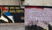 SKANDAL U NIŠU: Prekrečen mural Ratka Mladića, osvanula parola Studenti pobeđuju