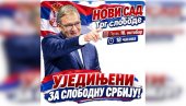 НОВИ САД ДАНАС ПОКАЗУЈЕ СНАГУ И ЈЕДИНСТВО! Српска Атина шаље снажну поруку са Трга слободе „Уједињени за слободну и снажну Србију!“