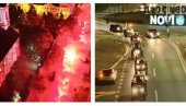 DOMAĆINI RANO JUTROS UPALILI MAŠINE: Traktori iz Kaća krenuli ka Novom Sadu na skup podrške Vučiću (VIDEO)