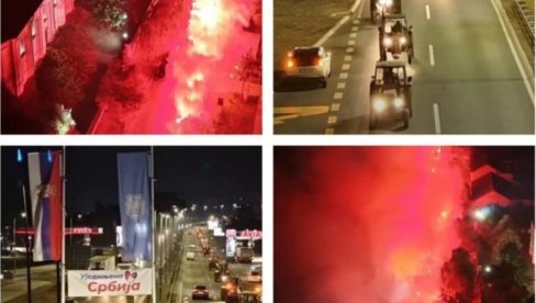 И КАЋ СЕ ПОКРЕНУО! ДОМАЋИНИ РАНО ЈУТРОС УПАЛИЛИ ТРАКТОРЕ: Колона кренула ка Новом Саду на митинг подршке Вучићу!