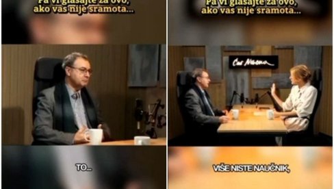 SRAMOTNO! Jovo Bakić ponosan na izjavu o vladici Nikolaju Velimiroviću i poređenju sa Stepincem - čak je i voditeljku šokirao!