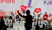 STAVI RUZMARIN Veličanstven doček za Vučića u Novom Sadu pred više od 100.000 ljudi VIDEO
