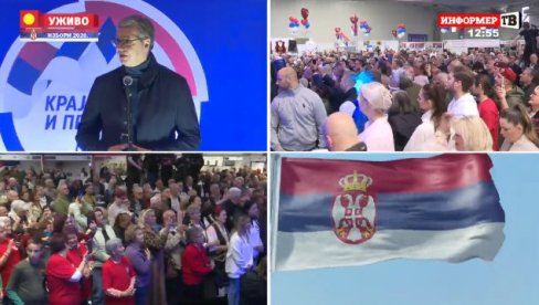 VUČIĆ NA ZBORU U KOVILOVU: Čuvaćemo Srbiju jer ništa važnije, preče i lepše od nje nemamo (VIDEO)