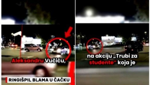 RINGIŠPIL BLAMA U ČAČKU! Tri auta se vrtela ukrug i uznemiravala građane u akciji blokadera