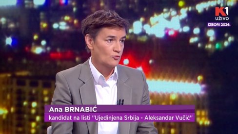 DAO SVE OD SEBE DA SE TENZIJE SMIRE Brnabić: Vučić je pred taj skup pokazao da je Srbija slobodna zemlja