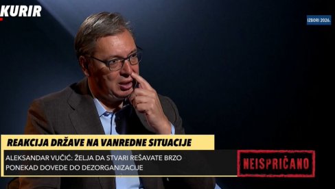 ŠTO JE TIKVA PRAZNIJA, TO JE BEZOBRAZNIJA Vučić: Slušate Bakića koji kaže da je vladika Nikolaj isto što i Stepinac