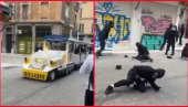 MASKIRANI DEMONSTRANTI OTELI TURISTIČKI VOZIĆ: Haos u Francuskoj ne jenjava, pojavio se dramatičan snimak (VIDEO)