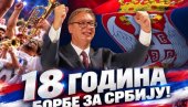 18 GODINA BORBE Vučić: Jedni uz druge, svim srcem za ujedinjenu Srbiju!