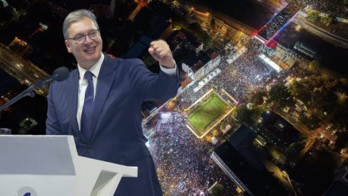 SRBIJA JE NEOSVOJIVA TVRĐAVA, NIKADA NEĆETE MOĆI DA JE POKORITE Vučić na veličanstvenom skupu u Nišu: Svi da izađemo u nedelju i pobedimo!