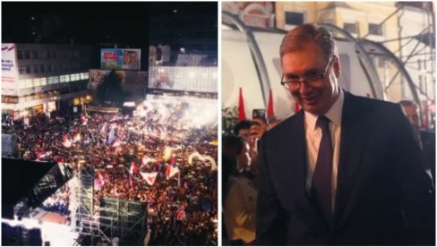 VELIČANSTVEN SNIMAK IZ NIŠA: Pogledajte atmosferu sa skupa Aleksandar Vučić – Ujedinjena Srbija (VIDEO)
