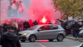 Навијачи Звезде грме: Овако су Делије кренуле на Маракану (ВИДЕО)