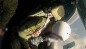 СНИМАК ИЗ КАБИНЕ Су-34: Руси избомбардовали скривено упориште, погодак право у центар